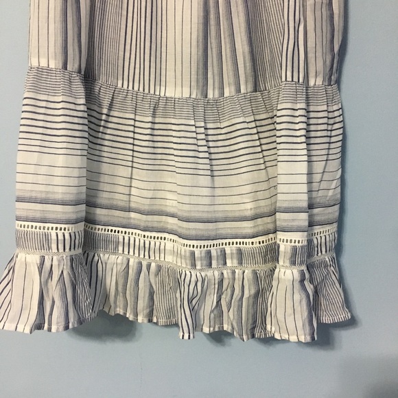 Sold Anthropologie Eloise striped tiered chemise S - Picture 7 of 8